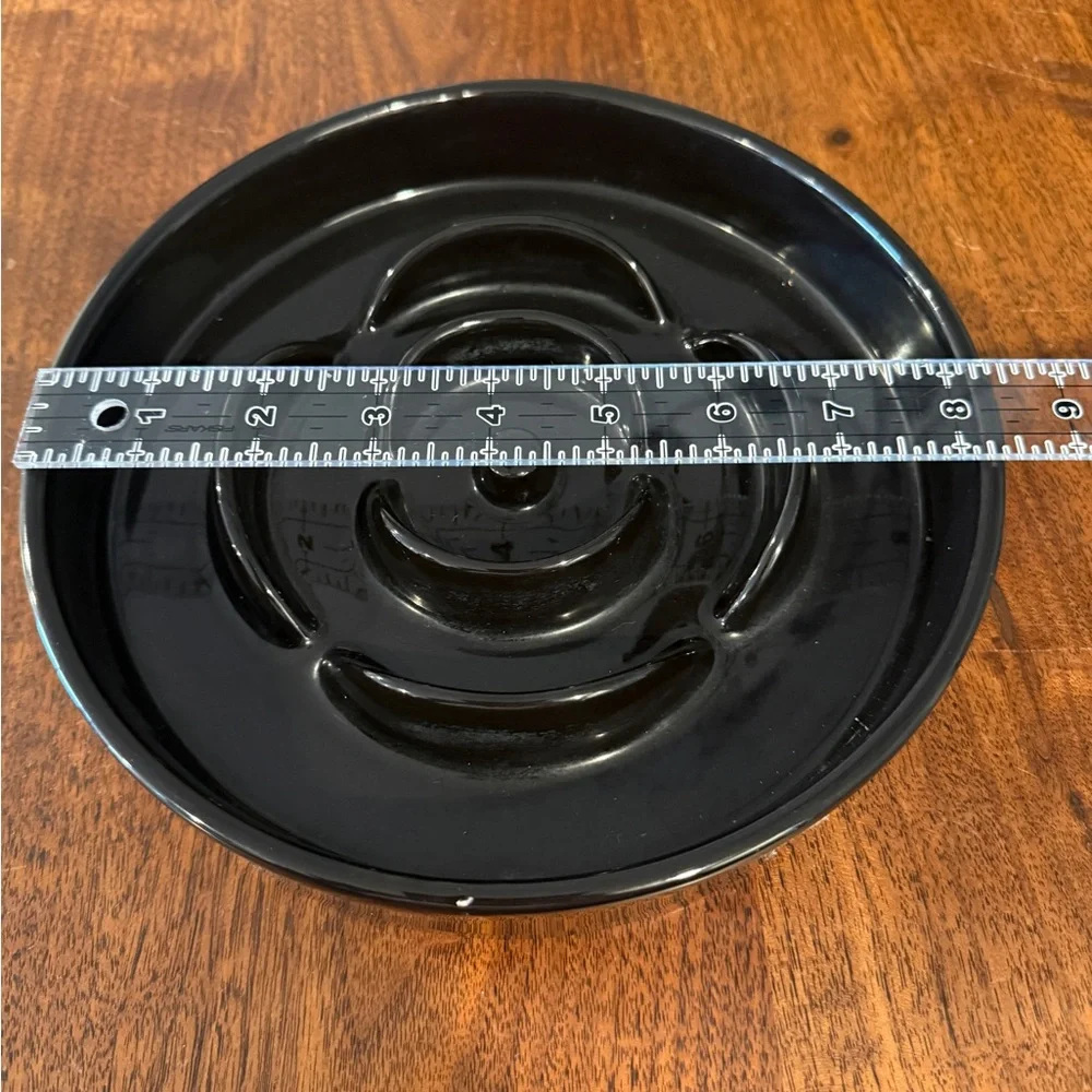 Black Slow Feeder Dog Bowl
